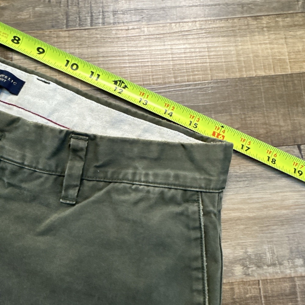 Men's Olive Green Casual Pants - Picture 3 of 10